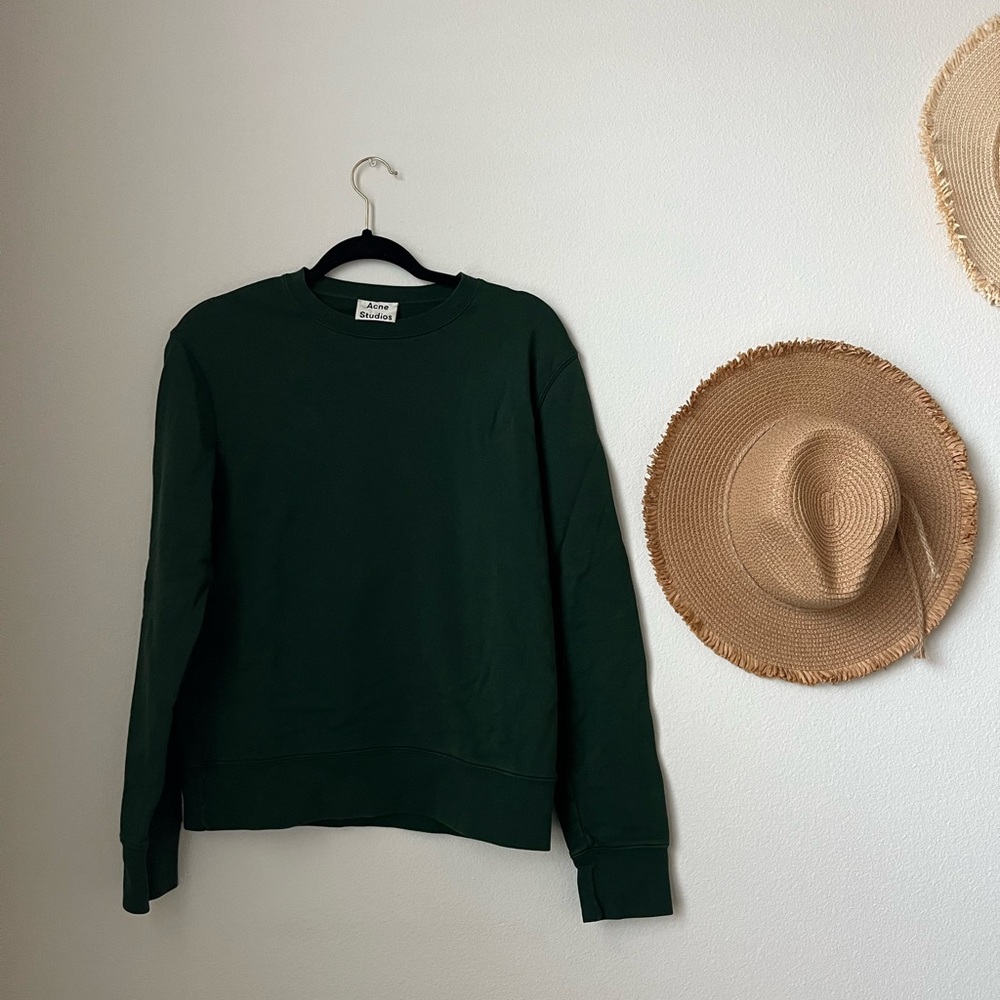 Dark Green Acne Studios Sweatershirt, XXS